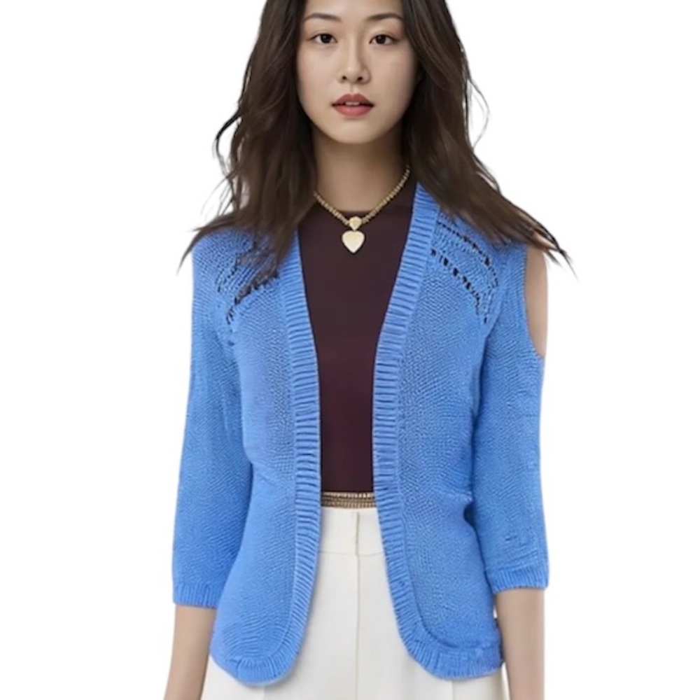 H&M Periwinkle Knit Cardigan